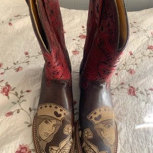 Tin Haul Cowgirl Boots Size 9